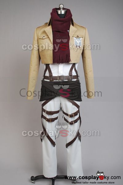 Shingeki no Kyojin Attack on Titan Mikasa Ackerman Cosplay Costume