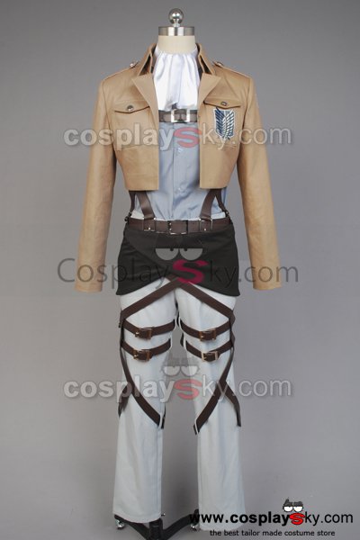 Attack on Titan Scouting Legion Rivaille Uniform Without Cape Cosplay Costume