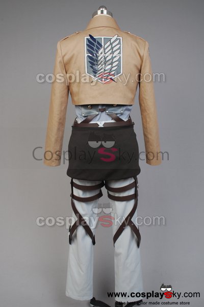 Attack on Titan Scouting Legion Rivaille Uniform Without Cape Cosplay Costume