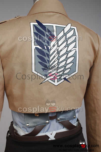 Attack on Titan Scouting Legion Rivaille Uniform Without Cape Cosplay Costume