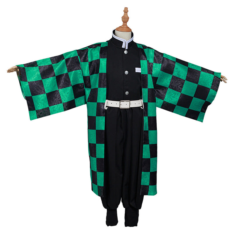 Demon Slayer: Kimetsu no Yaiba Kamado Tanjirou Kids Children Kimono Cosplay Costume