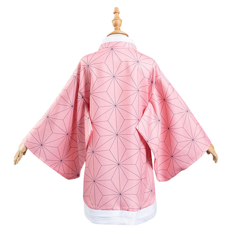 Demon Slayer: Kimetsu no Yaiba Kamado Nezuko Kids Children Kimono Coat Cosplay Costume