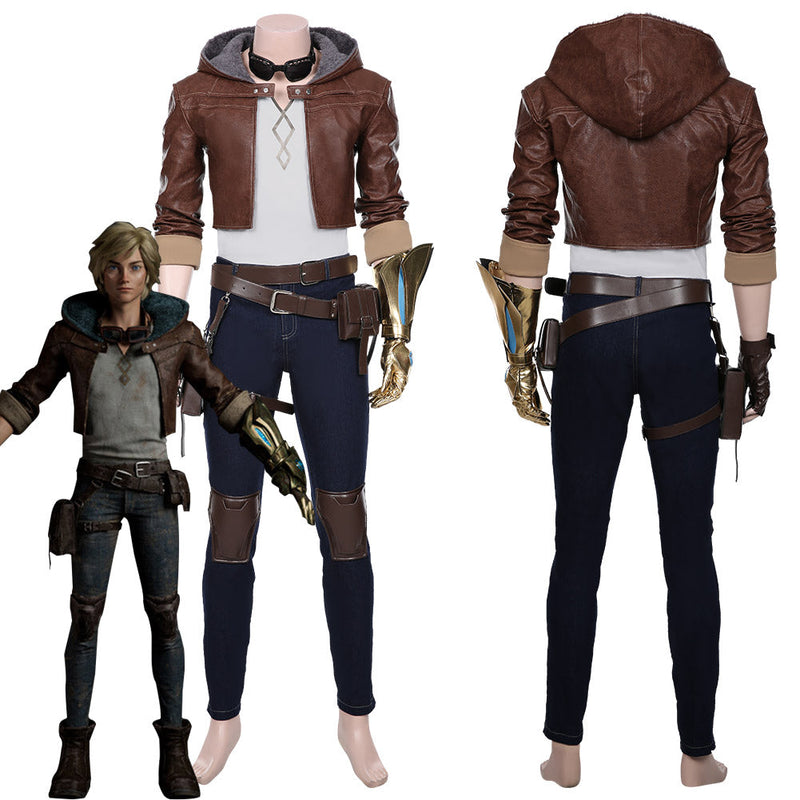 LOL The Prodigal Explorer Ezreal Adult Men Coat Pants Halloween Carnival Outfit Cosplay Costume