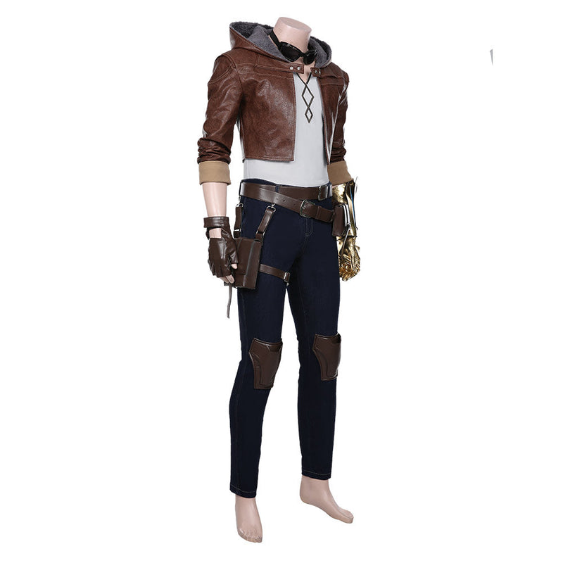 LOL The Prodigal Explorer Ezreal Adult Men Coat Pants Halloween Carnival Outfit Cosplay Costume