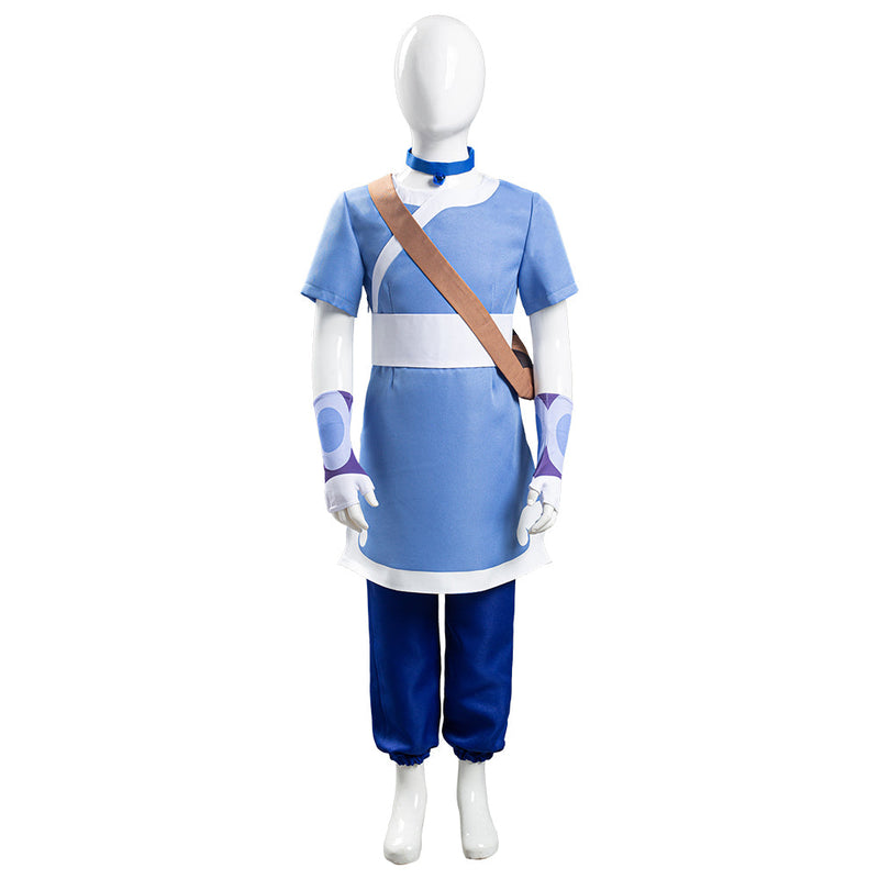 Avatar: the last Airbender Katara Kids Children Halloween Carnival Suit Cosplay Costume