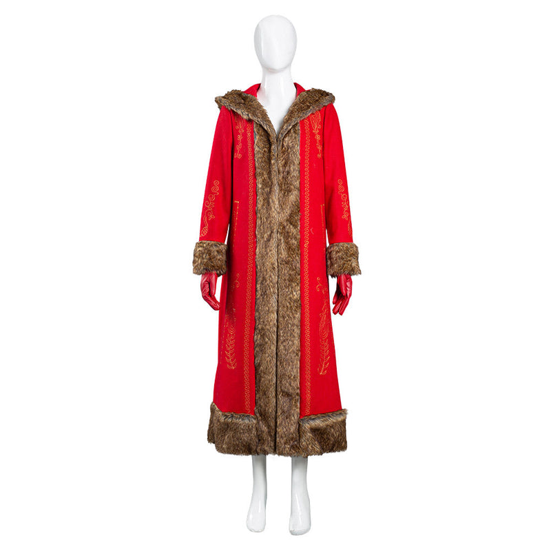 The Christmas Chronicles 2 Mrs. Claus Women Coat Halloween Carnival Suit Cosplay Costume
