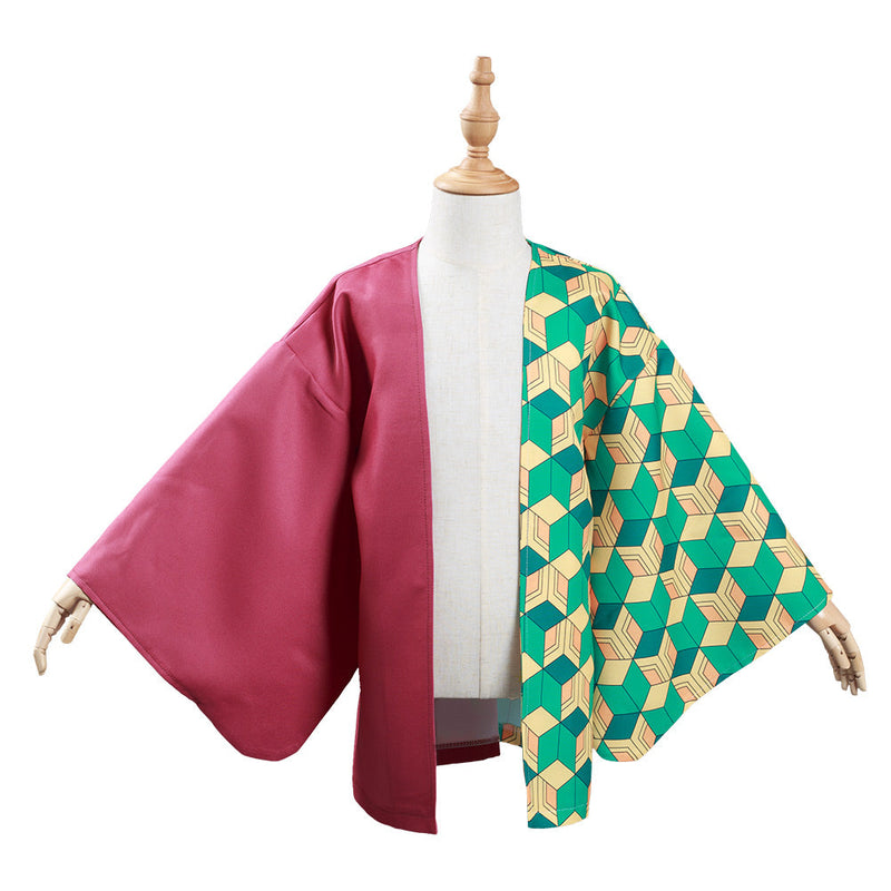 Demon Slayer: Kimetsu no Yaiba Tomioka Giyuu Kids Children Kimono Coat Cosplay Costume