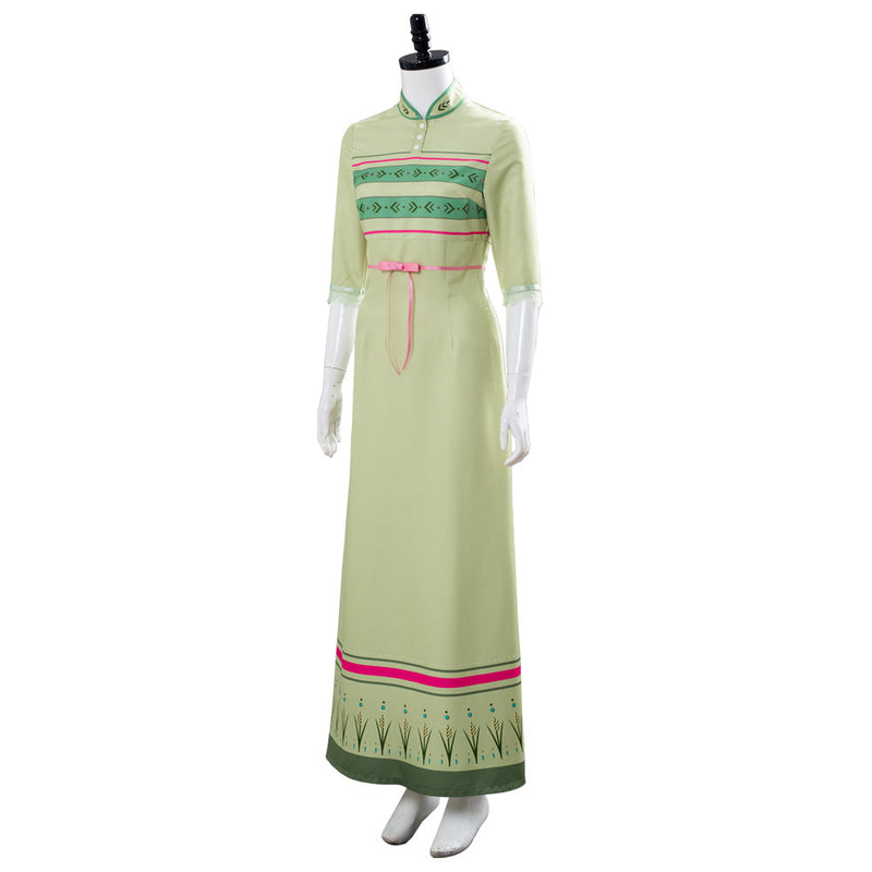 Frozen 2 Anna Nightgown Gown Green Arendelle Bedroom Dress Cosplay Costume