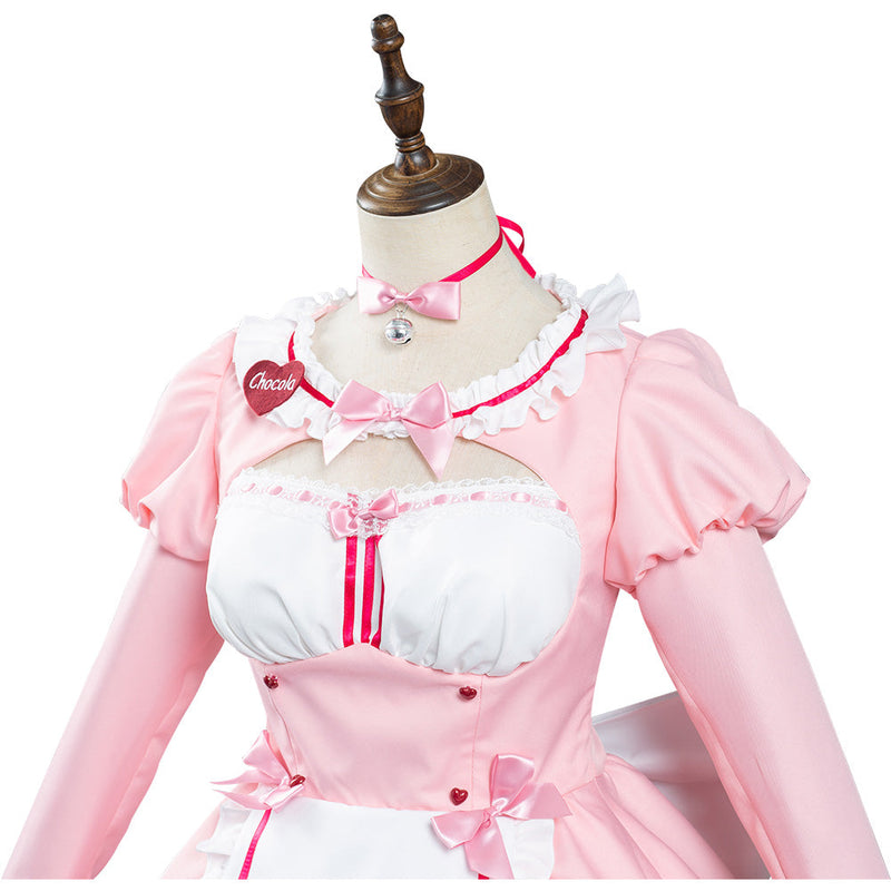 Nekopara Chocola/Vanilla Maid Dress Outfits Halloween Carnival Suit Cosplay Costume