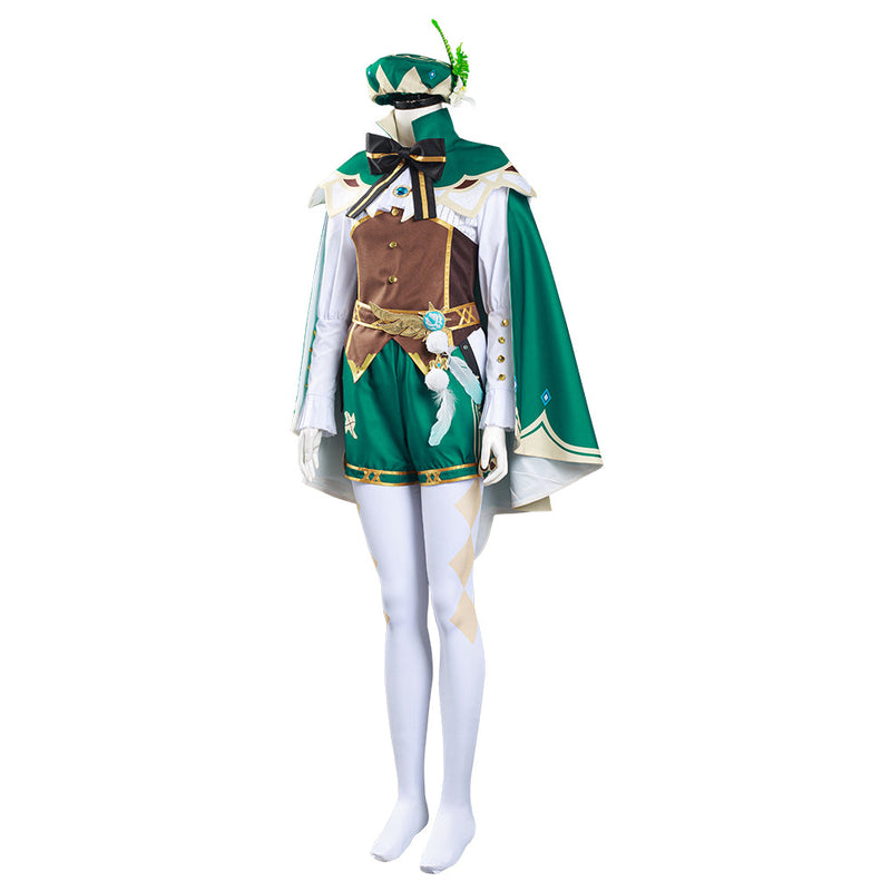 Game Genshin Impact Venti Shirt Halloween Carnival Suit Cosplay Costume