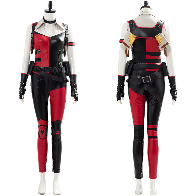 Mortal Kombat 11 Cassie Cage Harley Quinn Skin Halloween Suit Outfit Cosplay Costume