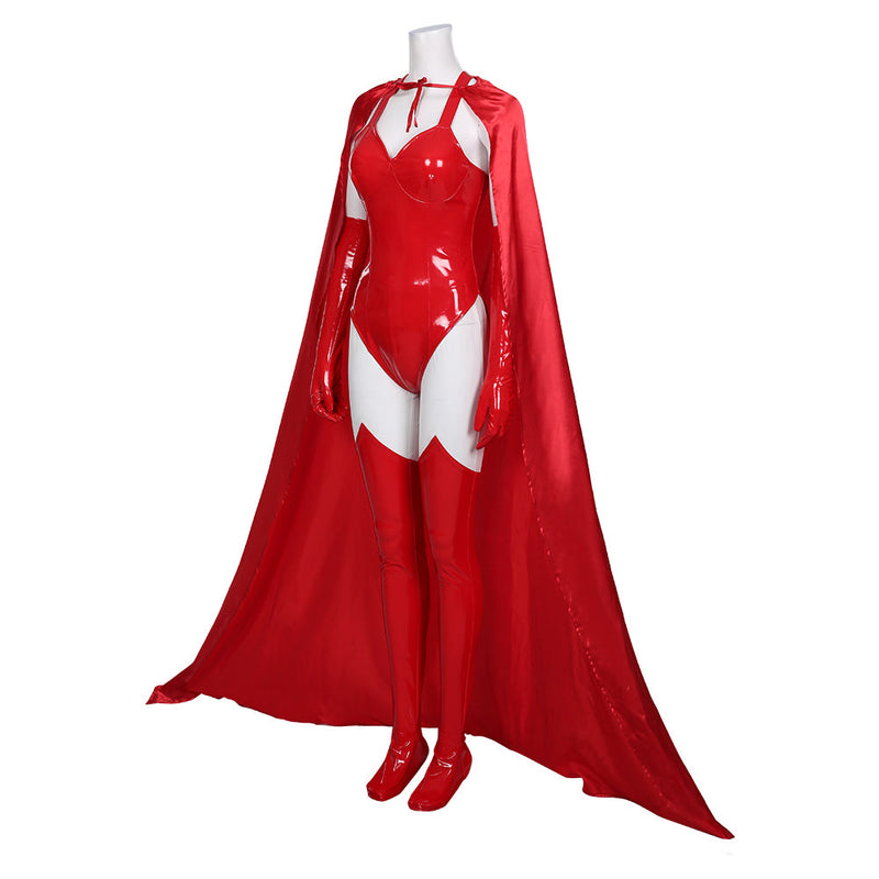 WandaVision2020- Sexy Scarlet Witch Wanda Maximoff Women Outfit Halloween Carnival Costume Cosplay Costume