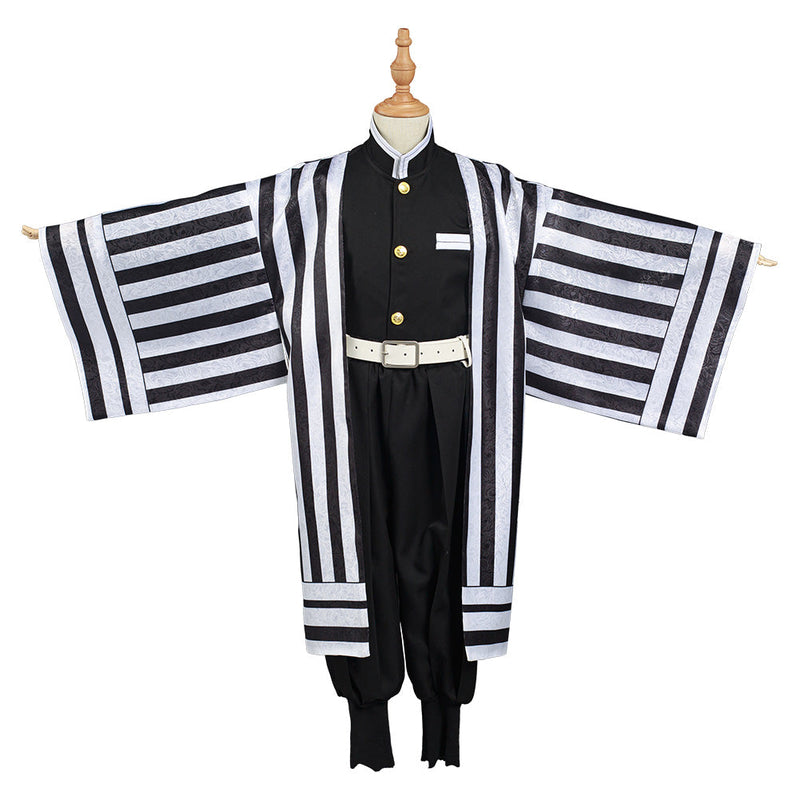 Demon Slayer: Kimetsu no Yaiba Iguro Obanai Kids Children Kimono Outfits Halloween Carnival Suit Cosplay Costume