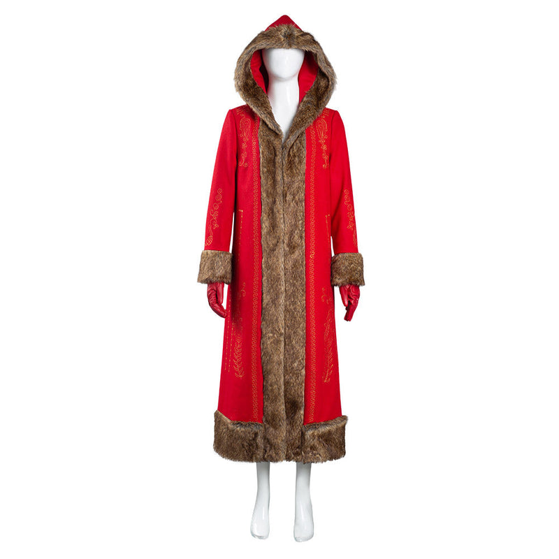 The Christmas Chronicles 2 Mrs. Claus Women Coat Halloween Carnival Suit Cosplay Costume