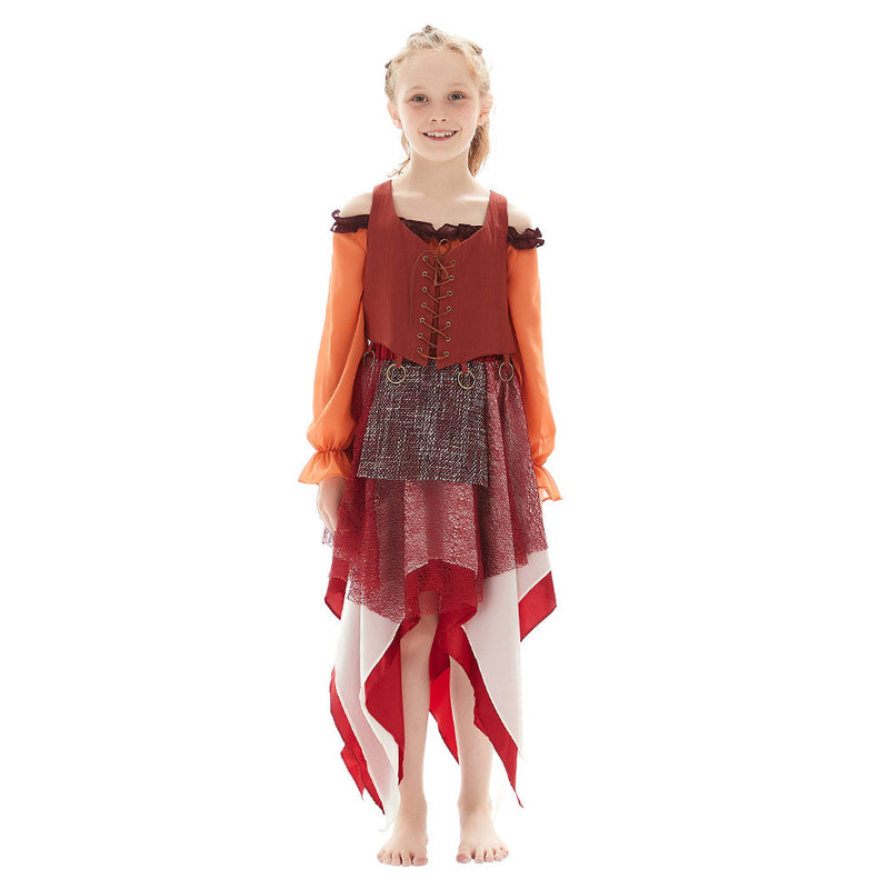 Hocus Pocus Mary Sanderson Girls Kids Children Cosplay Costume