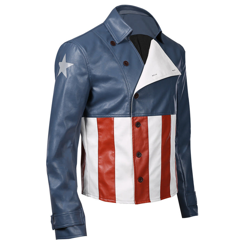 Avengers Game-Captain America Jacket Coat Cosplay Costume