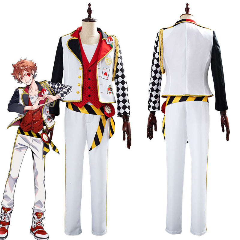 Twisted-Wonderland Alice in Wonderland Theme Ace Halloween Uniform Outfits Cosplay Costume