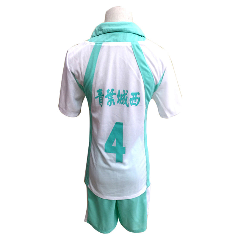 Haikyuu Iwaizumi Hajime Aoba Johsai High School Jersey NO.4 Cosplay Costume