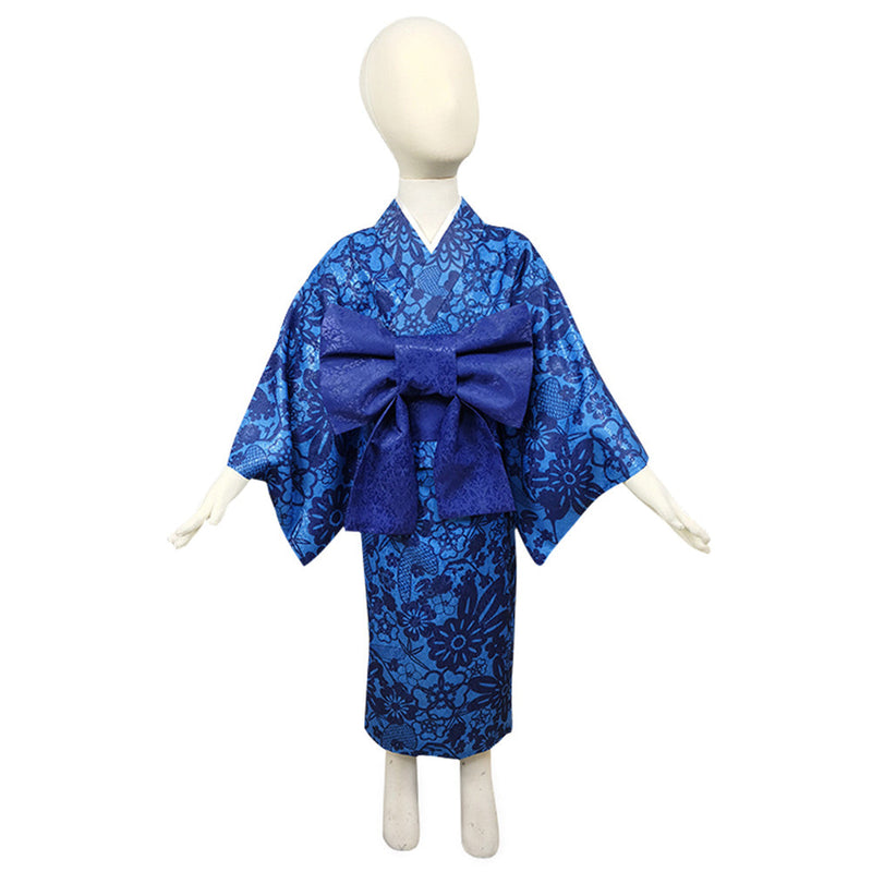 Demon Slayer Hashibira Inosuke Kids Kimono Outfits Halloween Carnival Costume Cosplay Costume