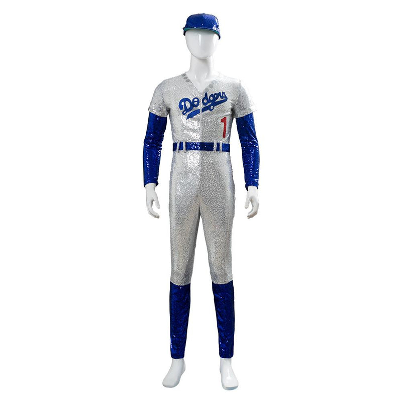 Rocketman Elton John Dodgers Baseball Uniform Cosplay Costume