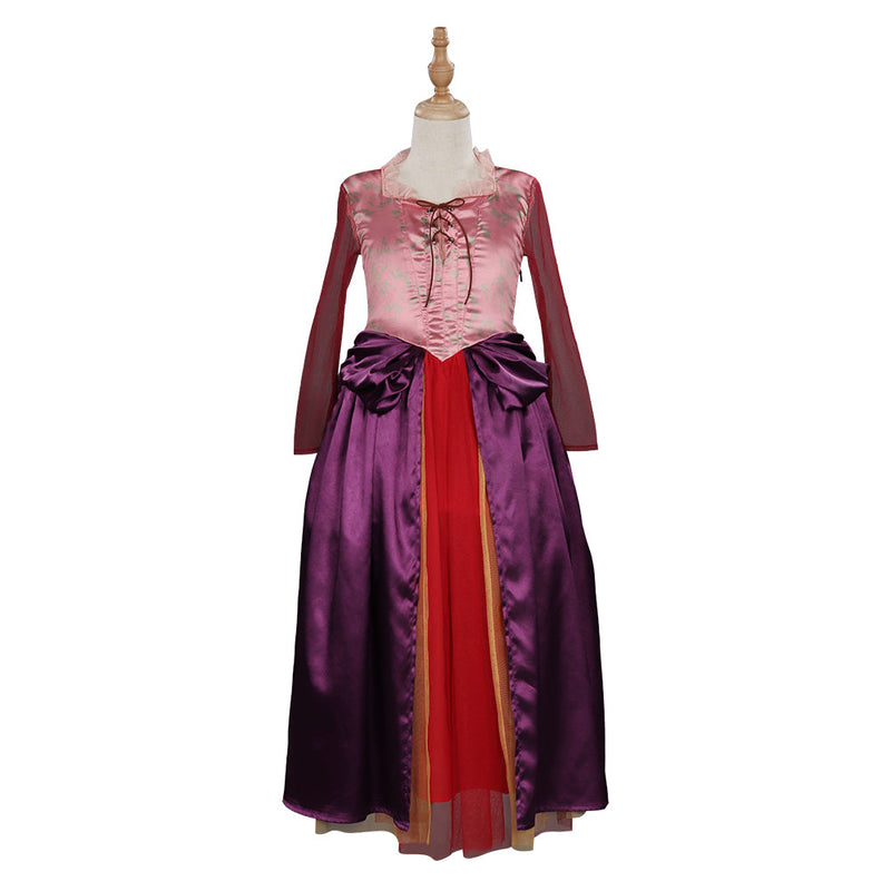 Hocus Pocus Sarah Sanderson Kids Children Girls Dress Halloween Carnival Suit Cosplay Costume