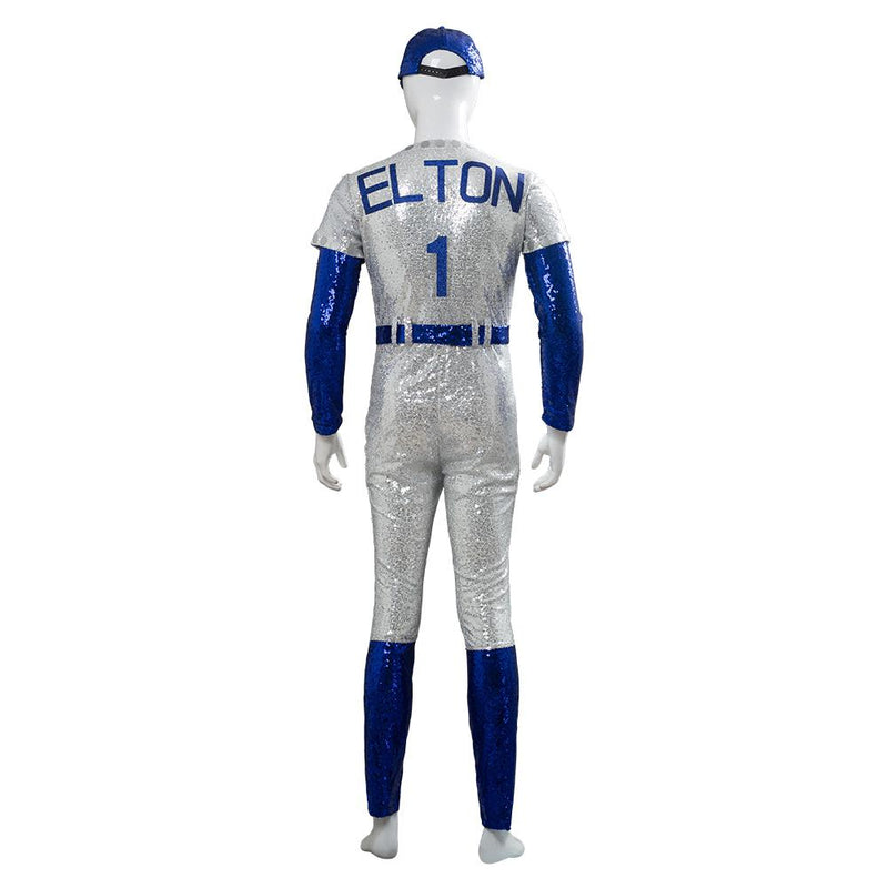 Rocketman Elton John Dodgers Baseball Uniform Cosplay Costume