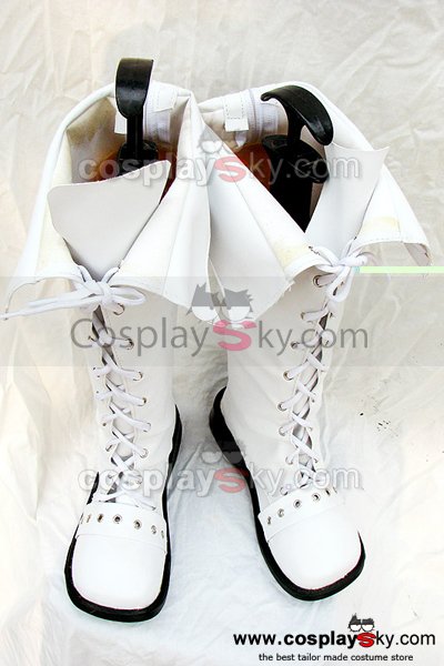 Classical White Boots Shoes Can be flipped Custom Made