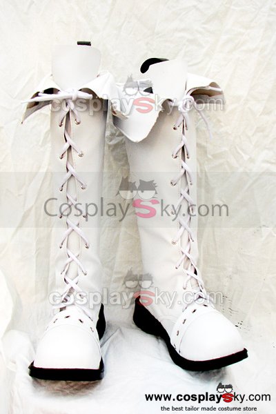 Classical White Boots Shoes Can be flipped Custom Made