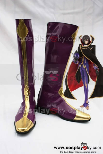 Code Geass Lelouch of the Rebellion Zero Cosplay Shoes Boots