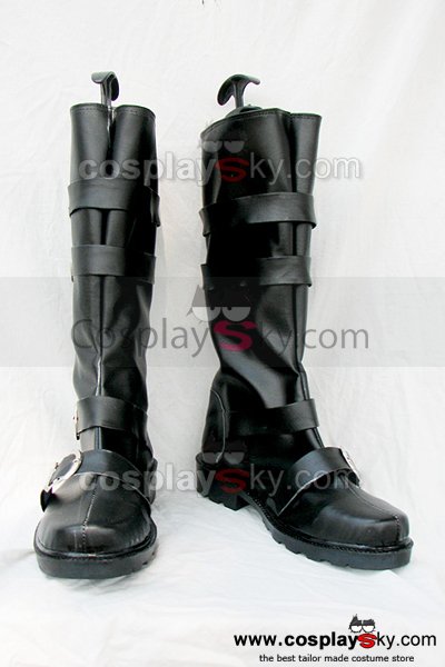 D.Gray-man Arystar Krory Cosplay Boots Black Custom Made