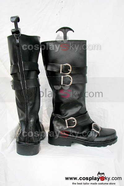 D.Gray-man Arystar Krory Cosplay Boots Black Custom Made