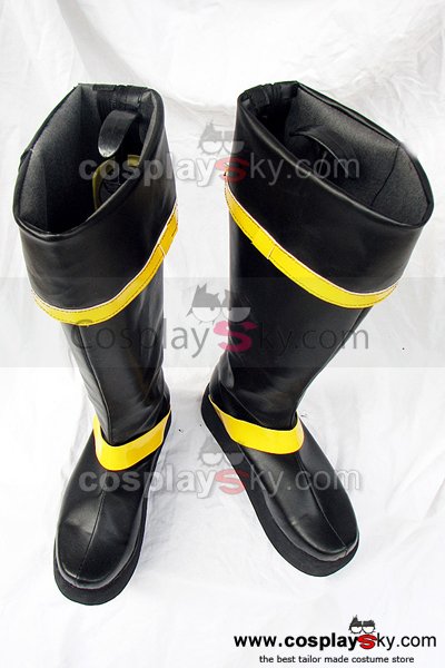 D.Gray-man Kanda Yuu Cosplay Boots Black