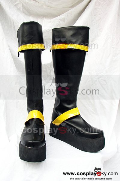 D.Gray-man Kanda Yuu Cosplay Boots Black