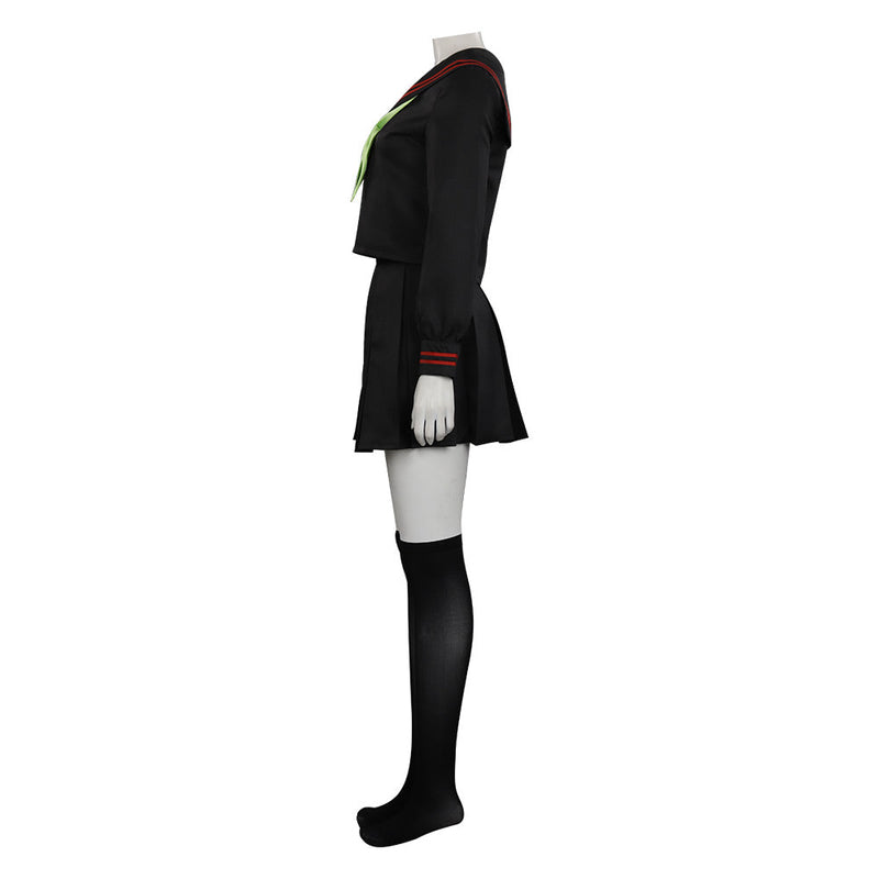 Demon Slayer Kimetsu no Yaiba Hinokami Kepputan Kamado Nezuko Uniform Cosplay Costume