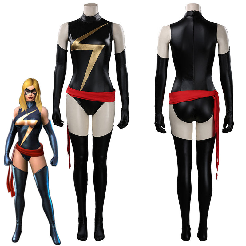 Ms. Marvel Jumpsuit Outfits Halloween Carnival Suit Cosplay Costume