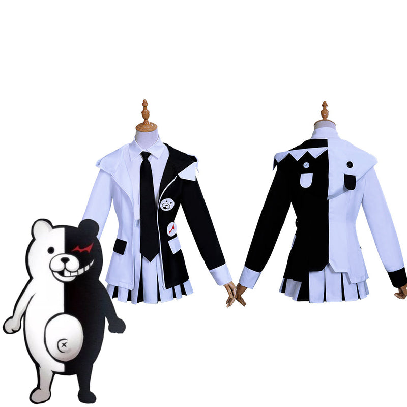 Anime Danganronpa Monokuma Women Dress Outfits Halloween Carnival Suit Cosplay Costume