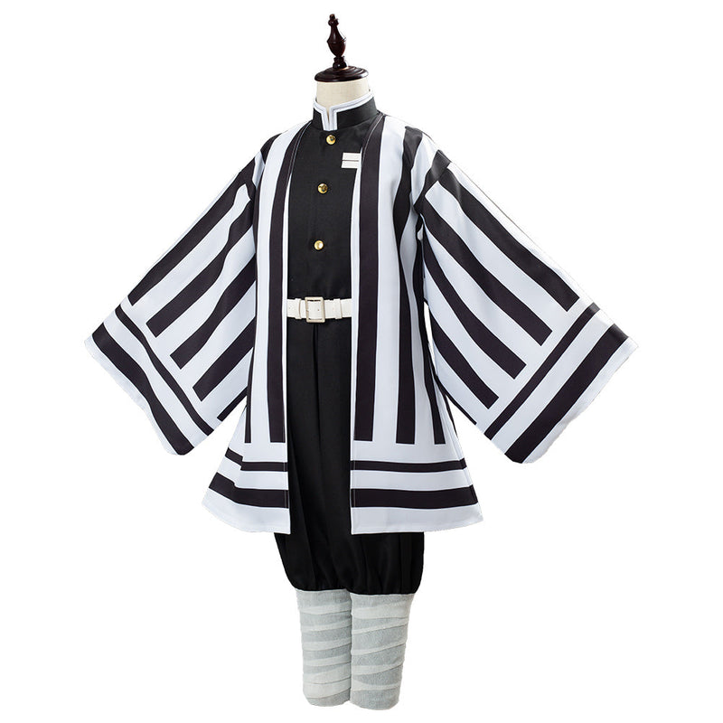 Anime Demon Slayer Kimetsu no Yaiba Iguro Obanai Uniform Outfit Cosplay Costume for Kids Children