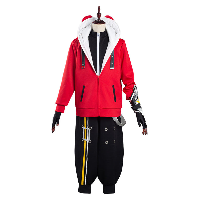 Game STAR SMASH Yu Red Braves Coat Pants Outfits Halloween Carnival Suit Cosplay Costume