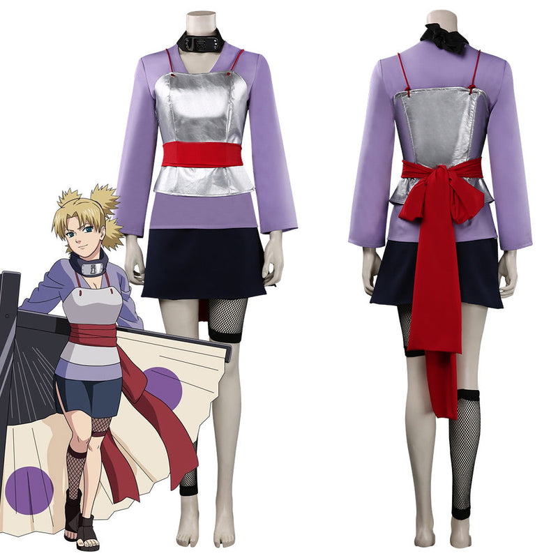 NARUTO Nara Temari Outfits Halloween Carnival Suit Cosplay Costume