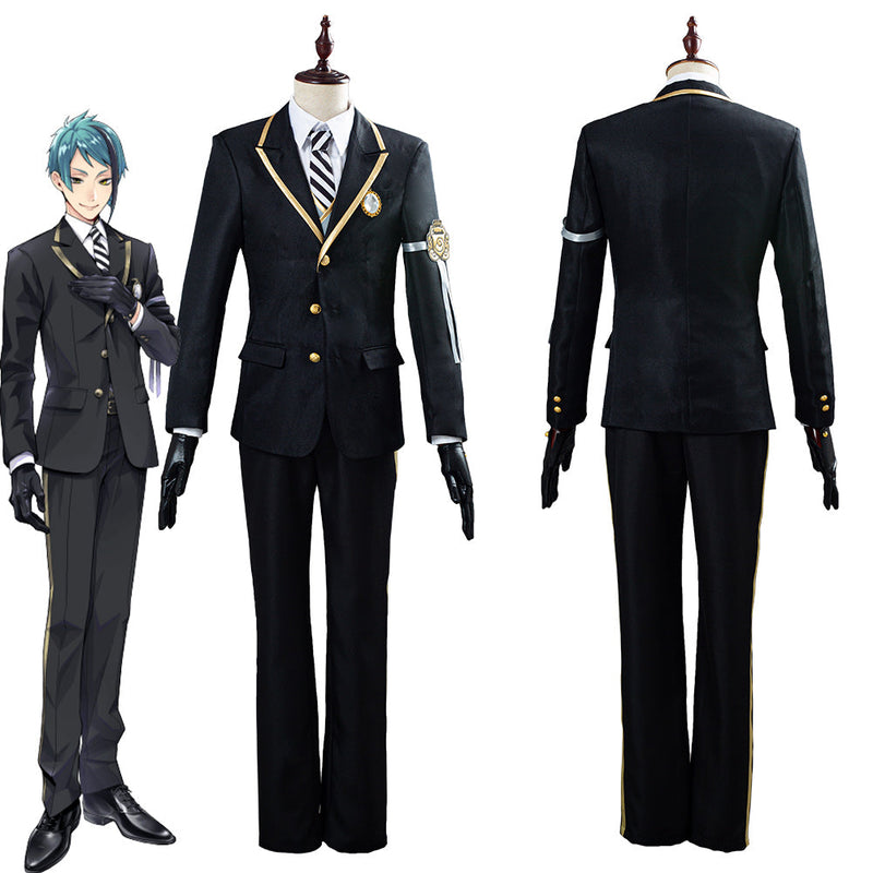 Twisted-Wonderland Azul/Floyd/Jade Uniform Outfit Halloween Carnival Costume Cosplay Costume