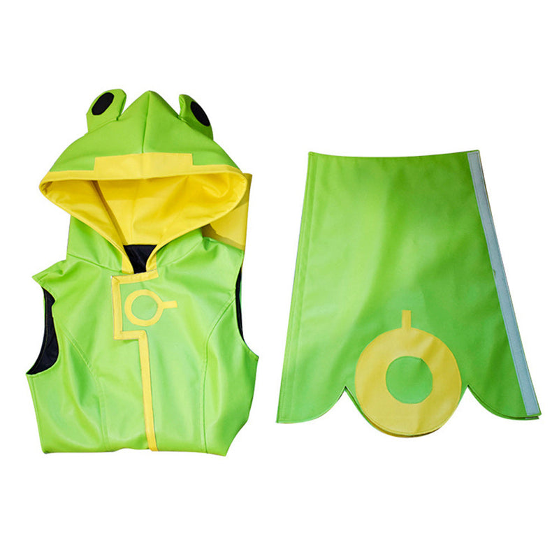 Anime Card Captor Kinomoto Sakura Green Raincoat Halloween Carnival Party Suit Cosplay Costume