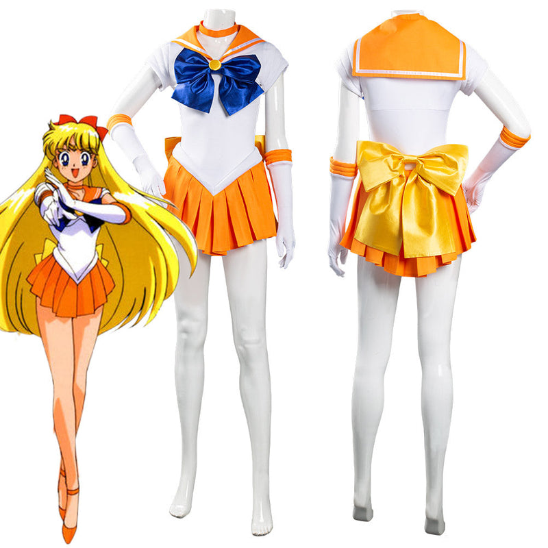 Sailor Moon Minako Aino Uniform Dress Outfits Halloween Carnival Suit Cosplay Costume