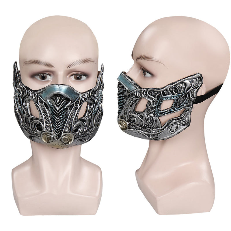 Mortal Kombat Sub-Zero Mask Masquerade Halloween Party Costume Props Cosplay Latex Masks Helmet