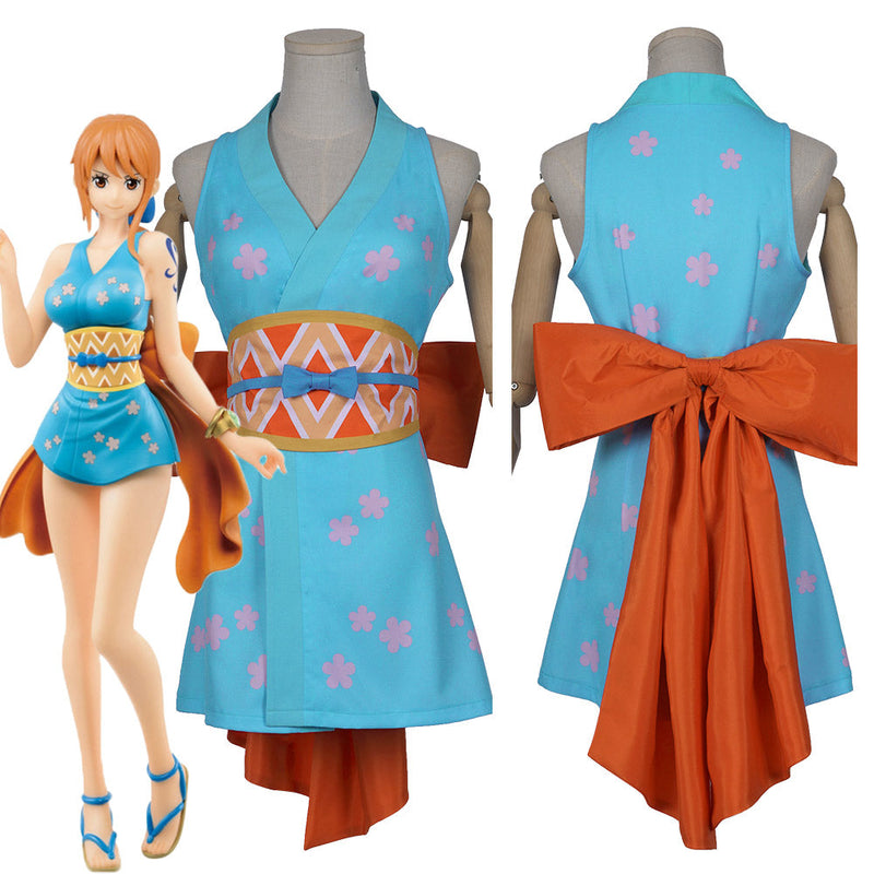 One Piece Wano Country Nami Wanokuni Outfit Halloween Carnival Cosplay Costume