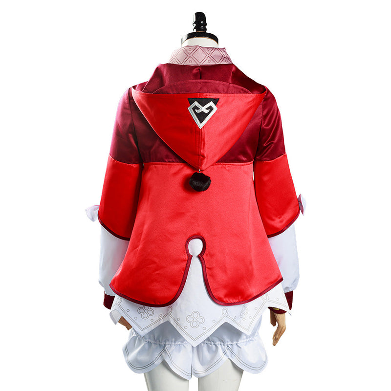 Game Genshin Impact Klee Coat Hat Outfits Halloween Carnival Suit Cosplay Costume