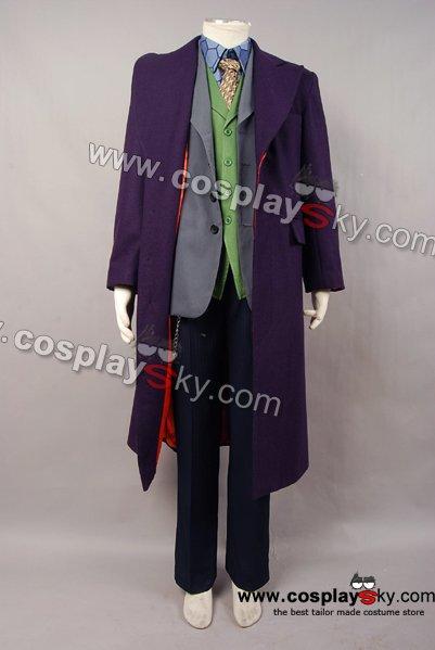 Dark Knight Heath Ledger Joker 6 pcs Set Cosplay Costume