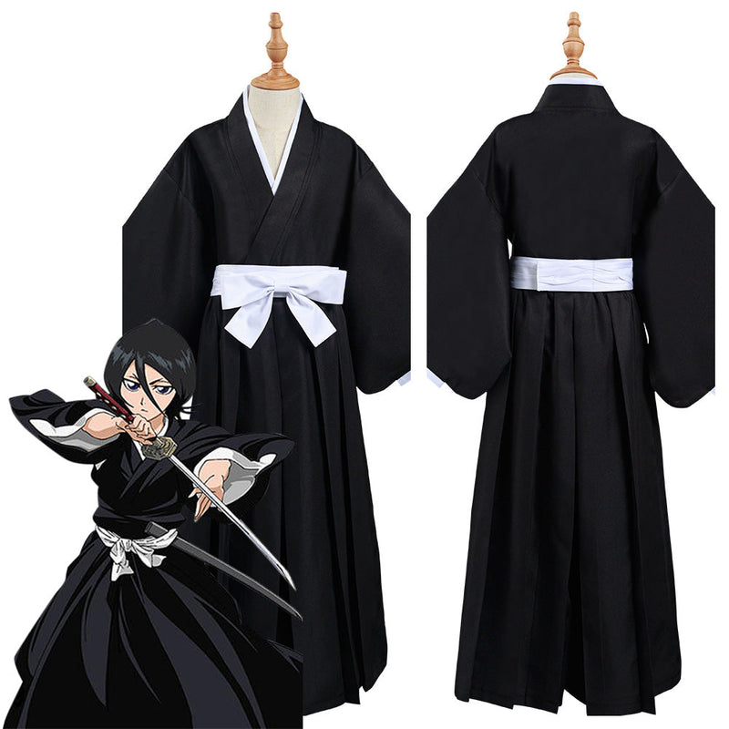 Bleach Kurosaki ichigo/Kuchiki Rukia/HitsugayaToushirou Kids Children Halloween Cosplay Costume