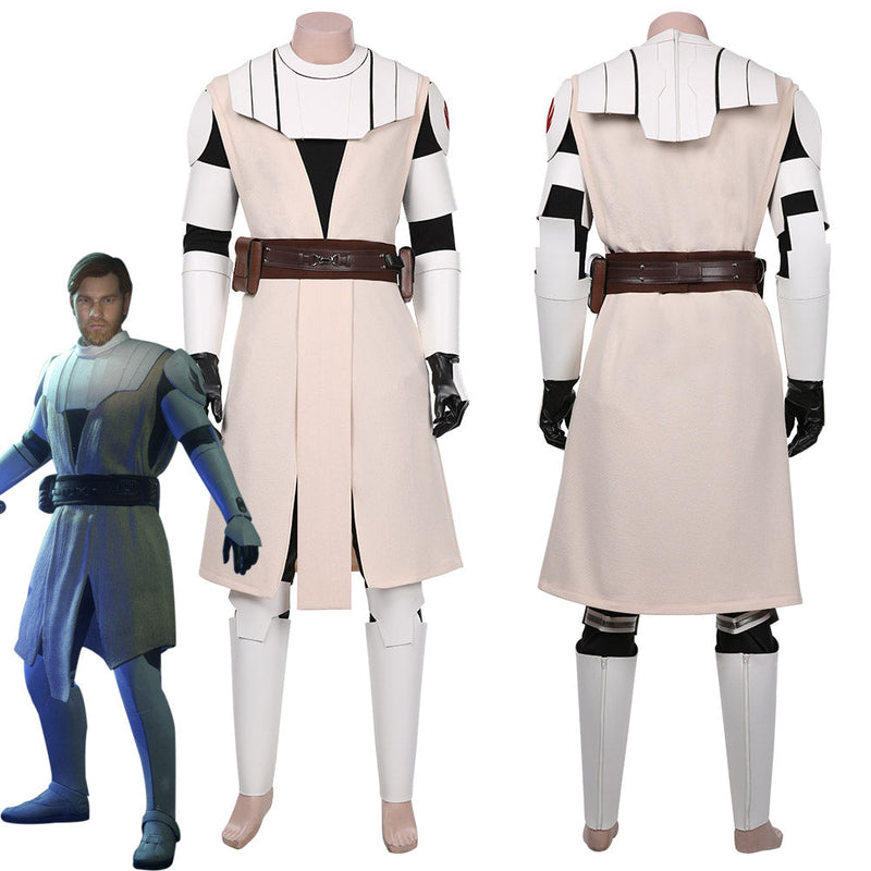 Star Wars: The Clone Wars -Obi Wan Kenobi Halloween Carnival Suit Cosplay Costume