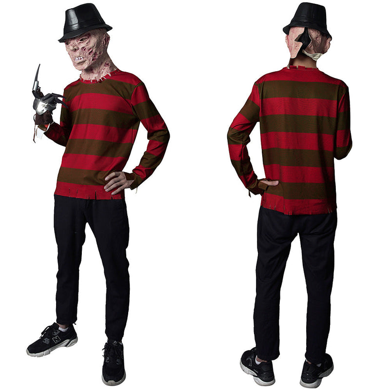 A Nightmare on Elm Street-Munker Street Freddie Kruger Top Shirt Cosplay Costume