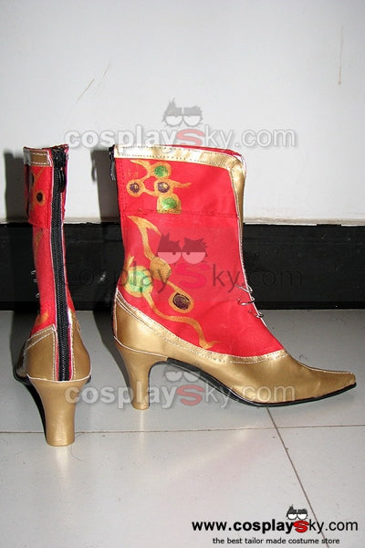 Dissidia 012: Duodecim Final Fantasy Cosplay Boots Red